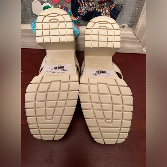 MIA Vegan Leather Chunky Heel Sandals - Picture 2 of 5